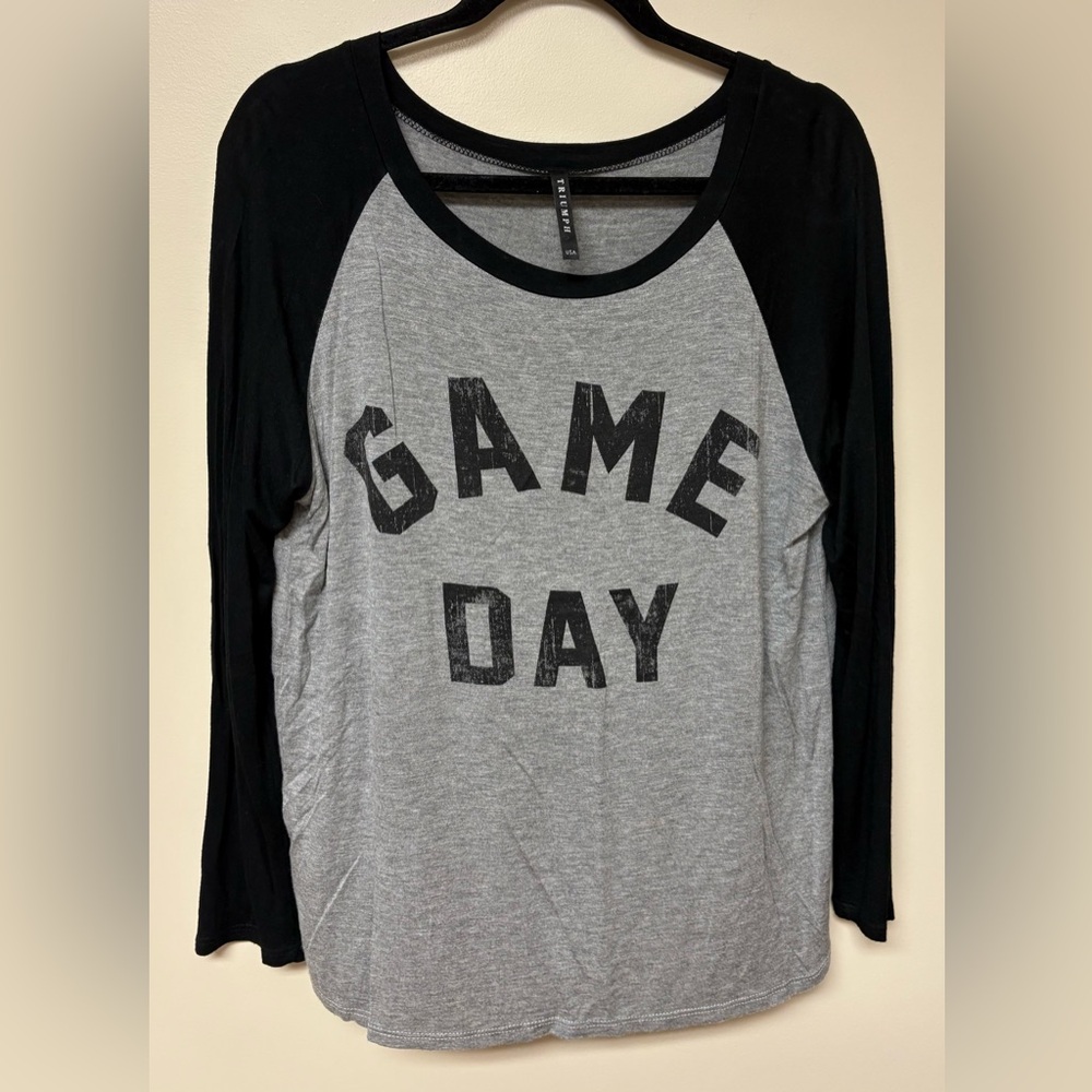 Boutique Black and Gray “Game Day” Shirt